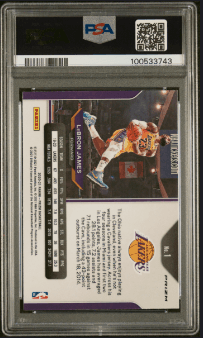 2020 Panini Prizm LeBron James Purple Wave #1 — PSA 10 Gem Mint