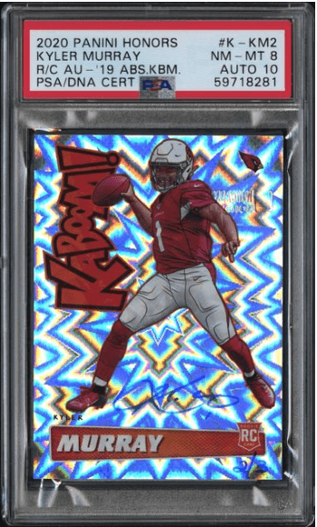 2020 Panini Honors Kaboom! Kyler Murray RC Auto #K-KM2 — PSA 8 (Auto 10)