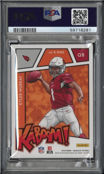 2020 Panini Honors Kaboom! Kyler Murray RC Auto #K-KM2 — PSA 8 (Auto 10)